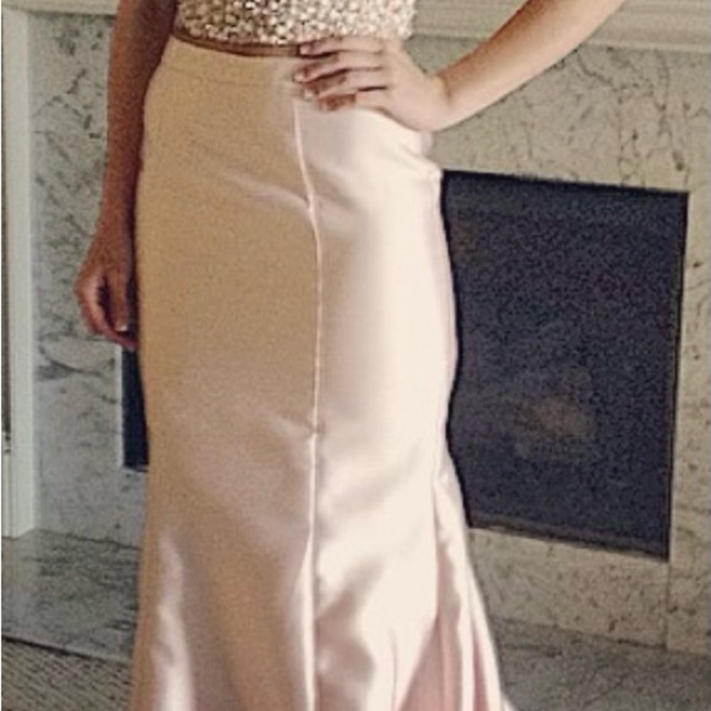 Size 2, Strapless Pearl Embellished Dress